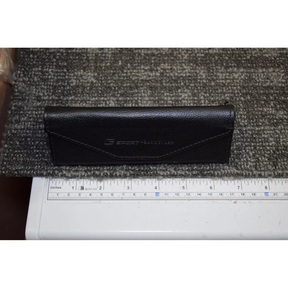 G-Sport by Gargoyles Black Pebbled Triangular Folding Sunglasses Case